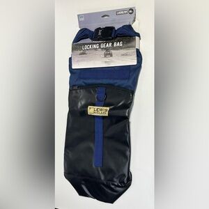 NEW Locking Gear Bag Black and Blue Lewis N Clark 18 inch size